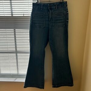 American Eagle Outfitters Dark Blue Flare Jeans